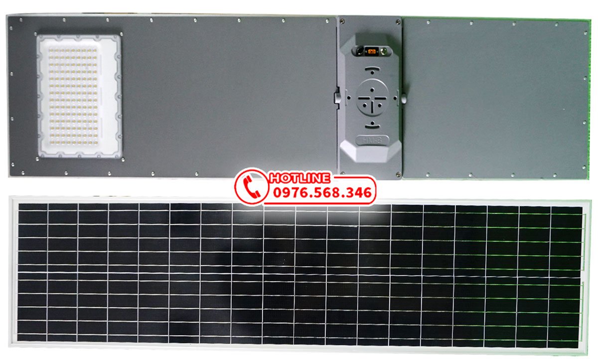 Đèn đường năng lượng mặt trời 80w tấm pin liền thể cao cấp Xenon Deluxe DL-80w
